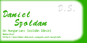daniel szoldan business card