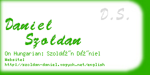 daniel szoldan business card